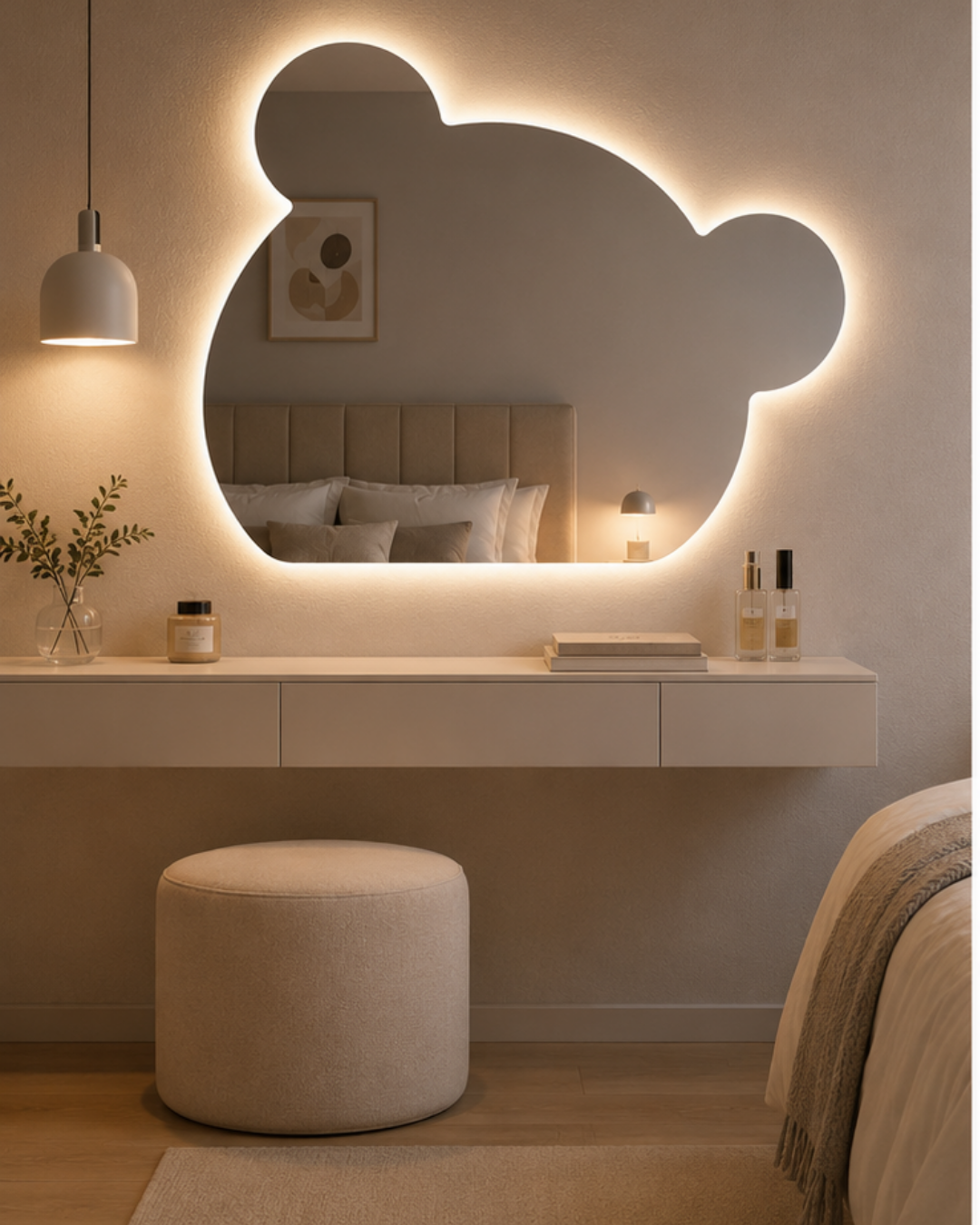 Espejo Irregular Sin Marco Led XX01 Desempañador 60 x 75 cm Espejo Irregular Sin Marco Led XX01 Desempañador 60 x 75 cm