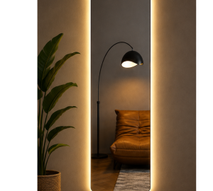 Espejo Rectangular Con Led Baño CY03 50 X 150Cm Desempañador