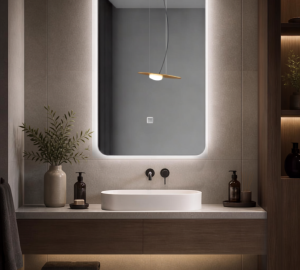 Espejo Rectangular Con Led Baño FS01 60 X 80 Cm Desempañador