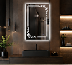 Espejo Rectangular Con Led Baño L-1031 60X80 Cm Desempañador