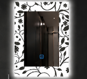 Espejo Rectangular Con Led Baño L-1078 60X80 Cm Desempañador
