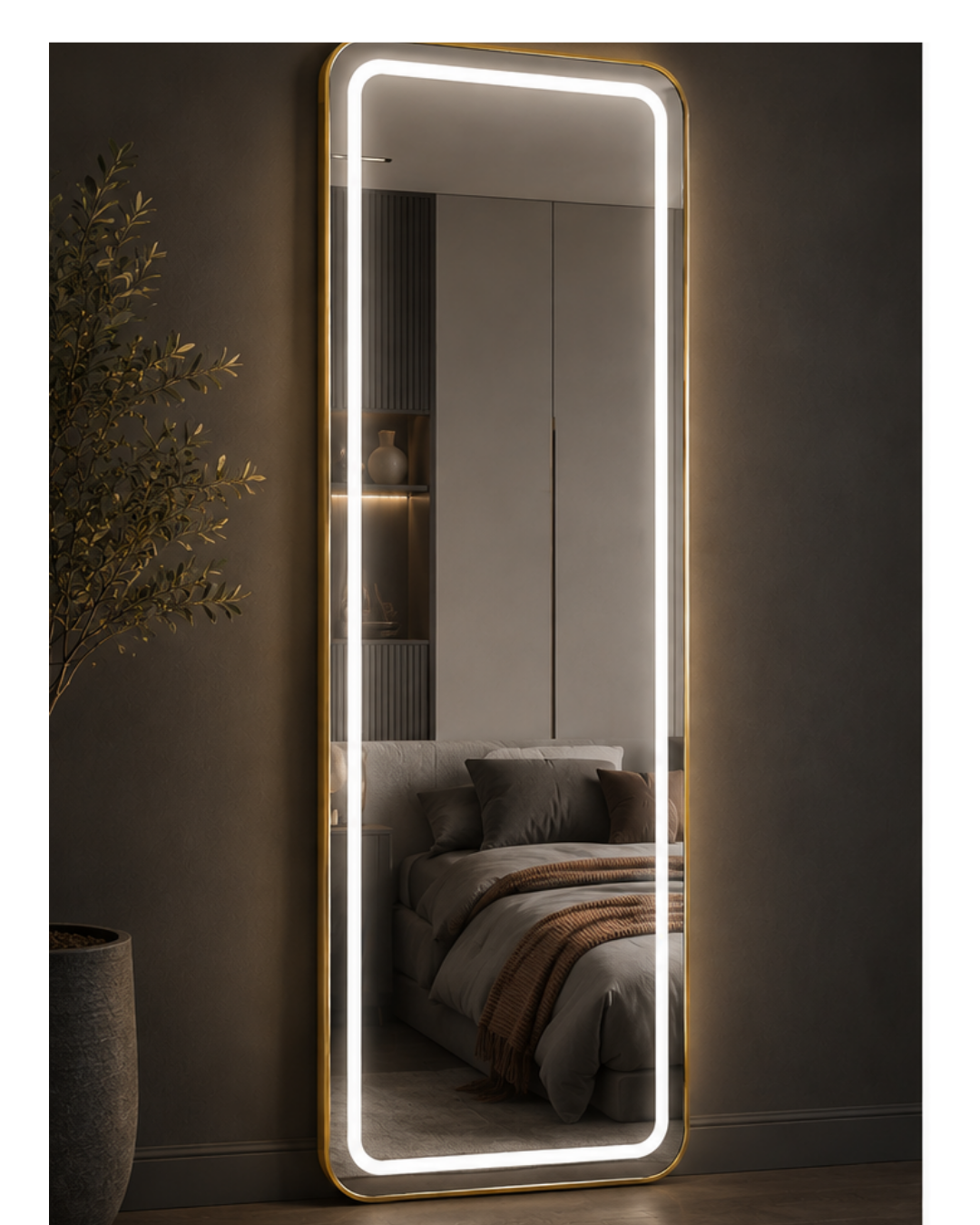 Espejo Rectangular Cuerpo Entero Led CYK02 150x50cm