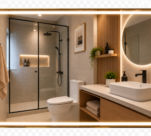 Espejo Rectangular Led Con BT F06 70 X 90 Cm Desempañador