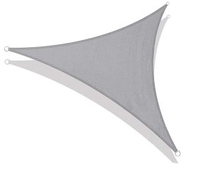 Toldo Vela sombra viento granizo c/Uv - 5*5*5 triangulo GRIS