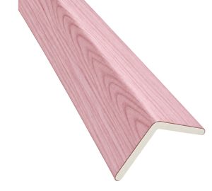 Perfil Esquinero L Panel Para WPC Pared Rosa / Q-C1006-2