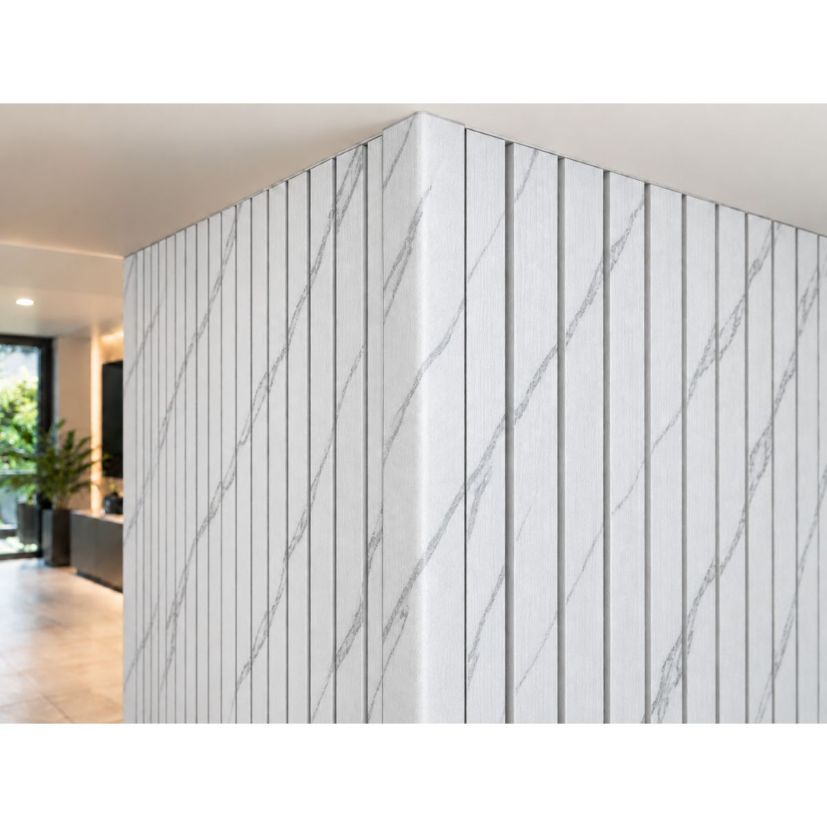 Perfil Esquinero L Panel WPC Pared Blanco Marmol / 510202-2 Perfil Esquinero L Panel WPC Pared Blanco Marmol / 510202-2