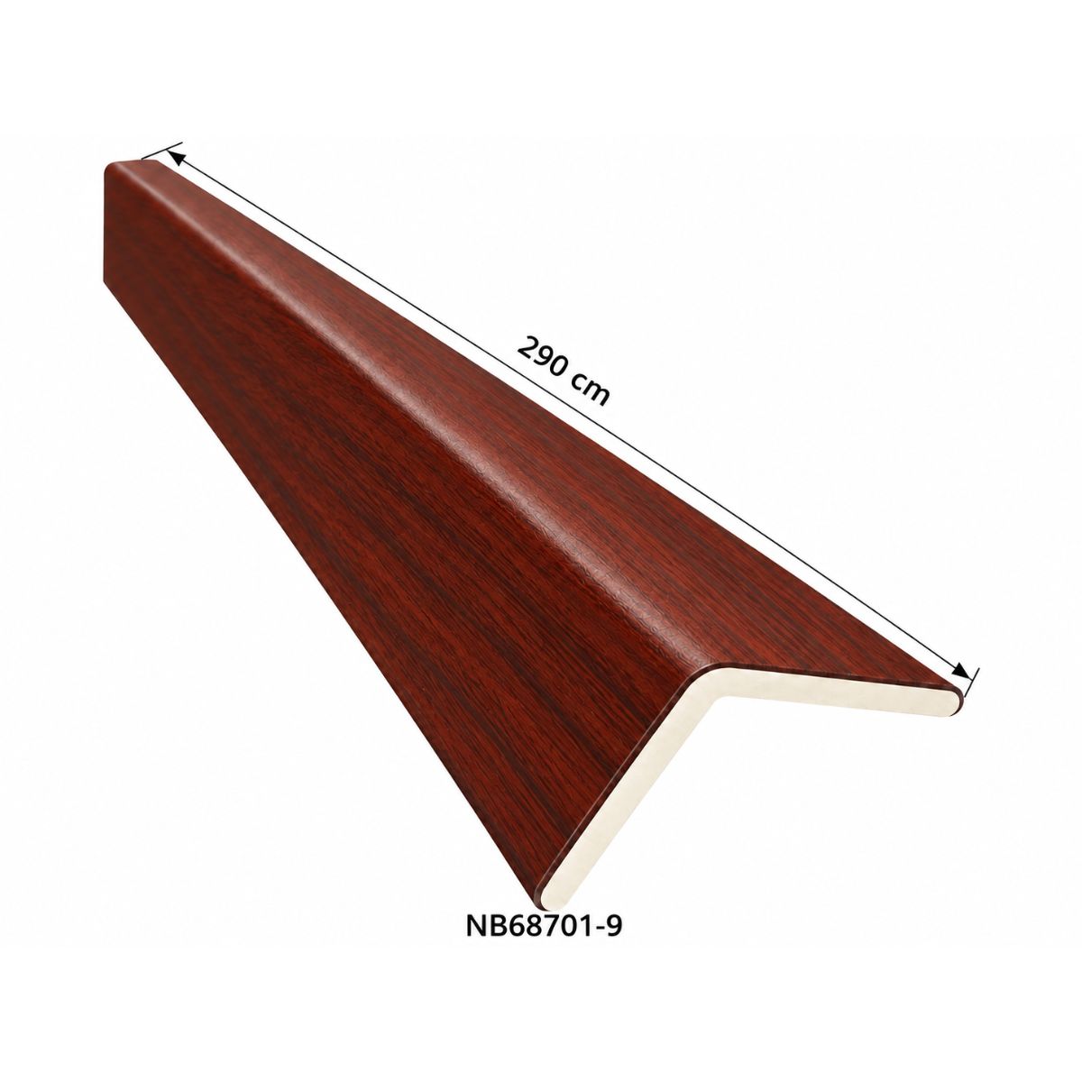Perfil Esquinero L Panel WPC Pared Caoba Rojizo / NB68701-9 Perfil Esquinero L Panel WPC Pared Caoba Rojizo / NB68701-9