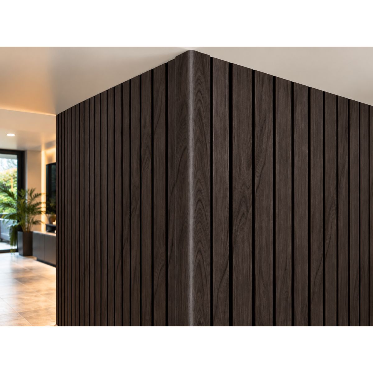 Perfil Esquinero L Panel WPC Pared Ebano Negro / 800023-100 Perfil Esquinero L Panel WPC Pared Ebano Negro / 800023-100