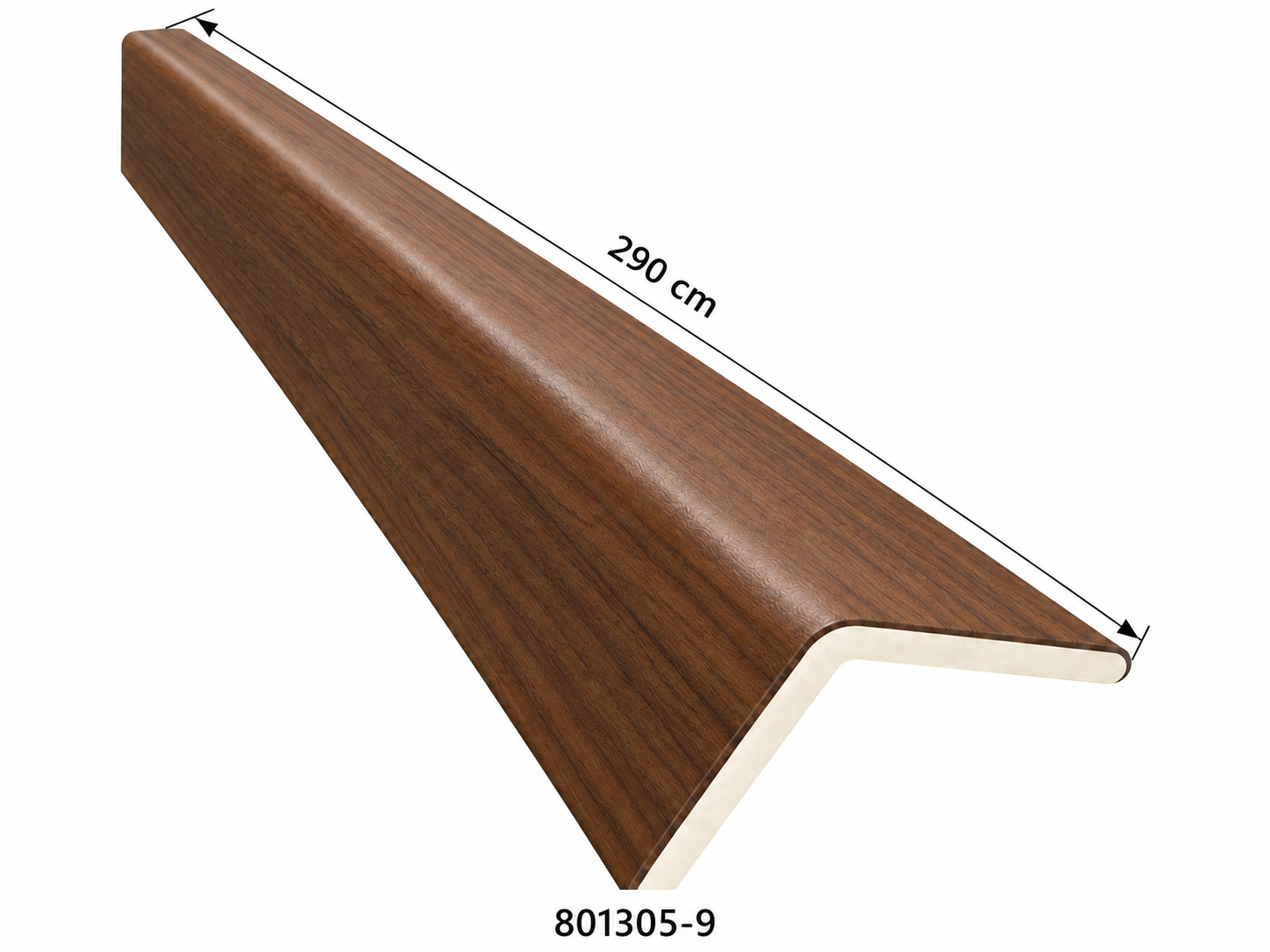 Perfil Esquinero L Panel WPC Pared Nogal Tostado / 801305-9