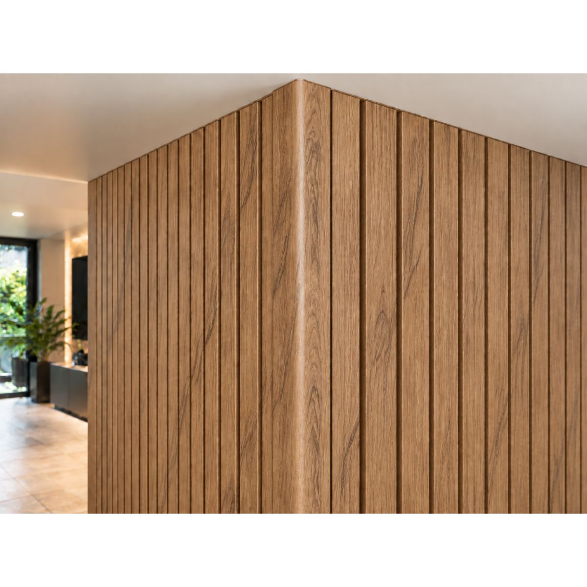 Perfil Esquinero L Panel WPC Pared Roble Miel / 801212-28 Perfil Esquinero L Panel WPC Pared Roble Miel / 801212-28