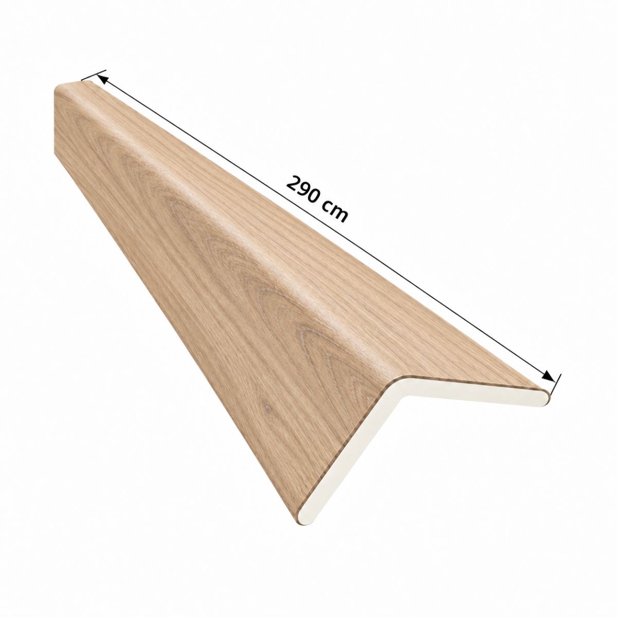 Perfil Esquinero L Para Panel WPC Pared Roble Natural / P46