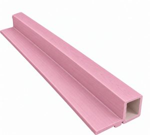 Perfil de Inicio Para Panel WPC Pared Rosa / Q-C1006-2
