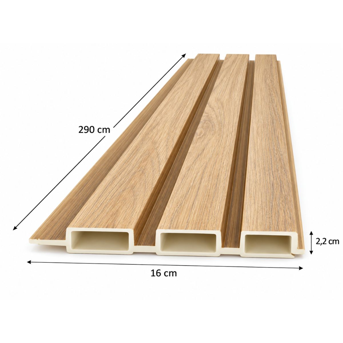 Wpc Revestimiento Simil Madera 2.90x16 cm Marron HM804301-9 Wpc Revestimiento Simil Madera 2.90x16 cm Marron HM804301-9