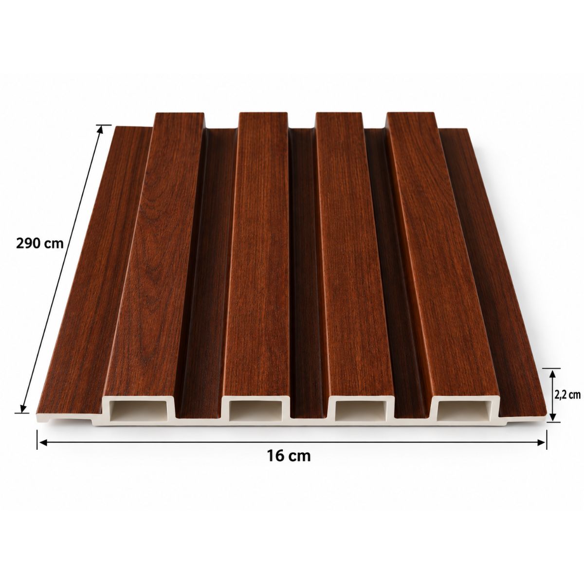 Wpc Revestimiento Simil Madera 2.90x16 cm Nogal / QK7197-302 Wpc Revestimiento Simil Madera 2.90x16 cm Nogal / QK7197-302