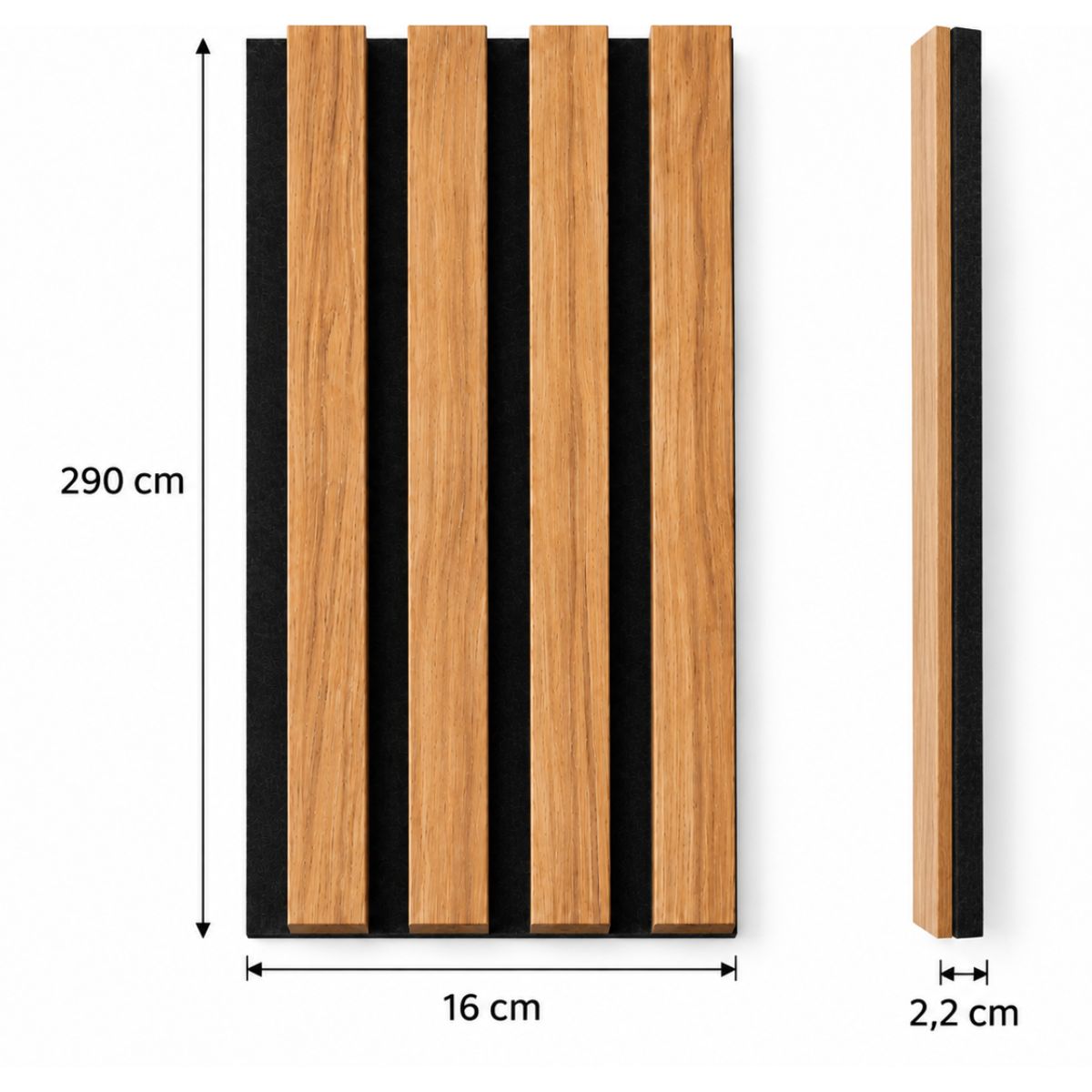 Wpc Simil Madera Lambrin 2.90x16 cm DUO Negro/Caoba / P45