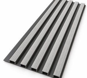 Wpc Simil Madera Lambrin DUO Negro/Gris / Q-K7001-A153
